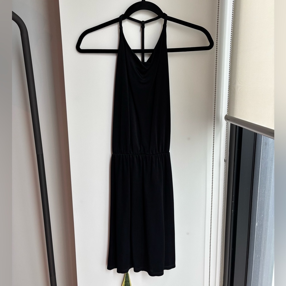 Wilfred Free | Elegant Black Halter Dress
